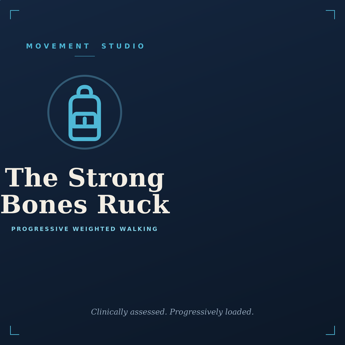The Strong Bones Ruck weighted walking program cover — rucking for bone health