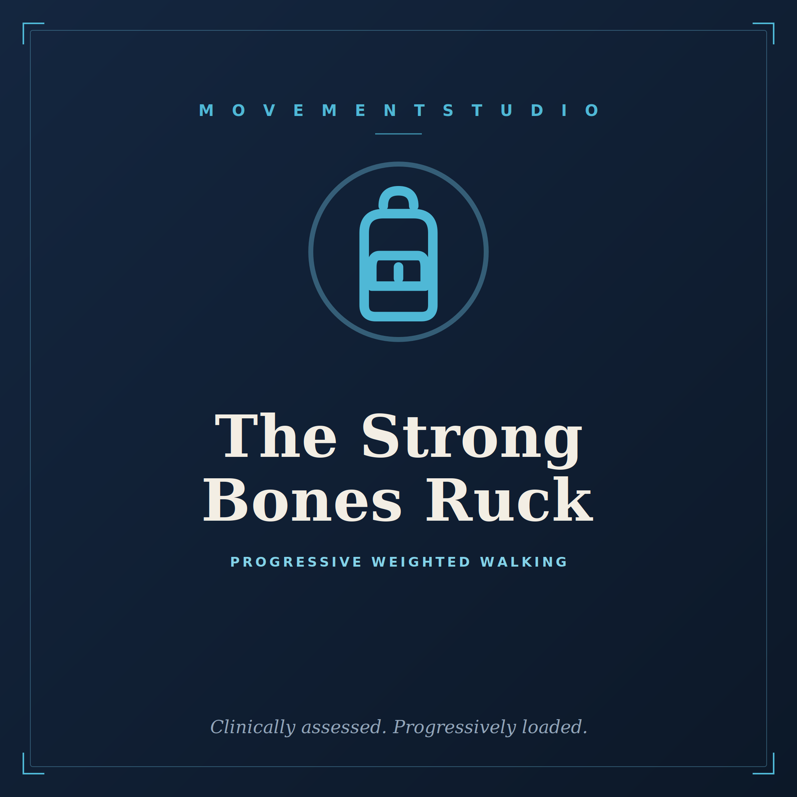 The Strong Bones Ruck weighted walking program cover — rucking for bone health
