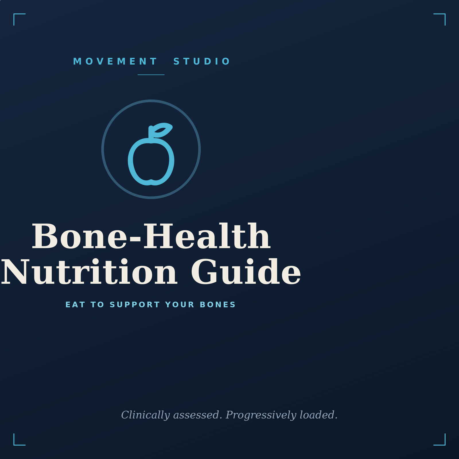 Bone-Health Nutrition Guide cover — nutrition and supplements for bone health