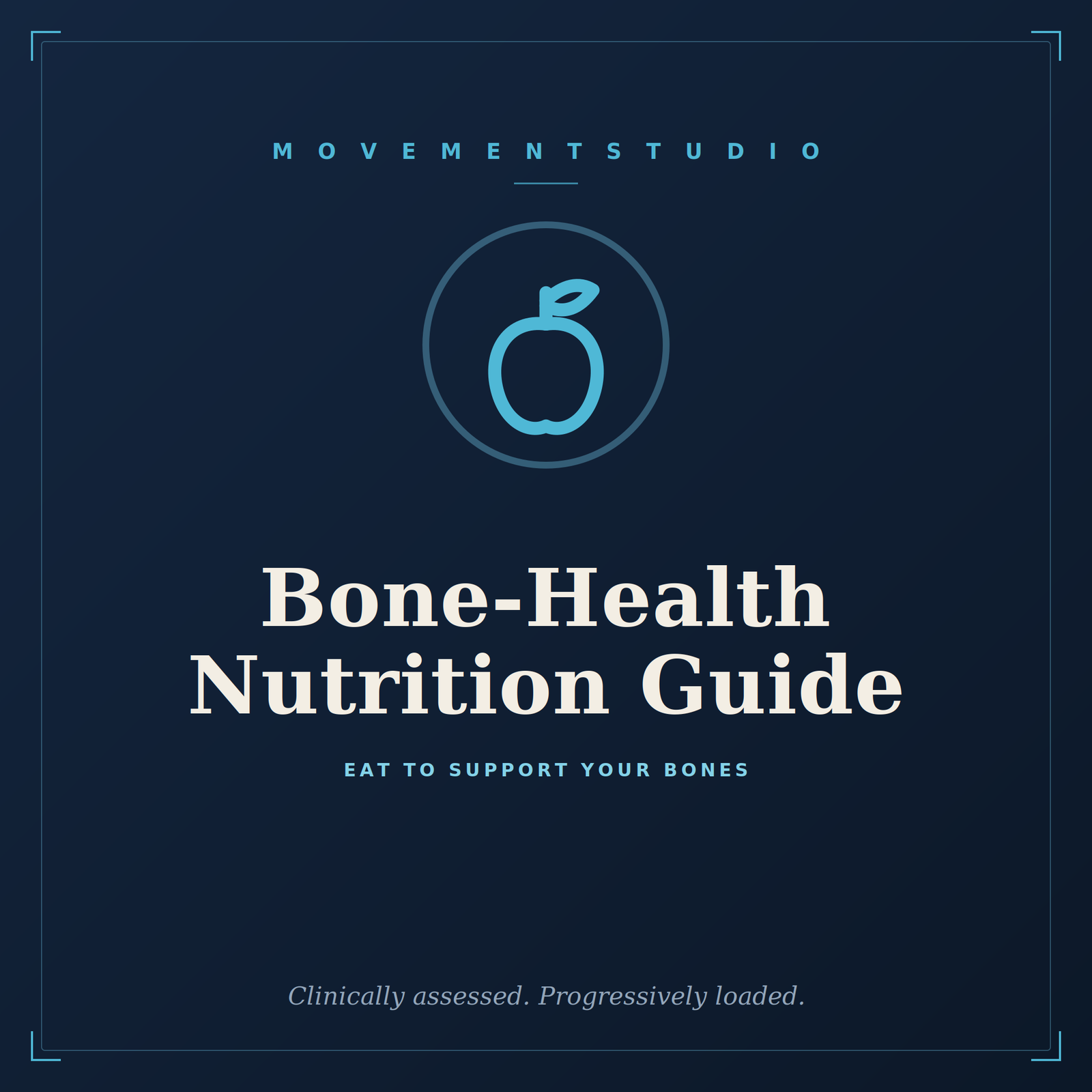 Bone-Health Nutrition Guide cover — nutrition and supplements for bone health